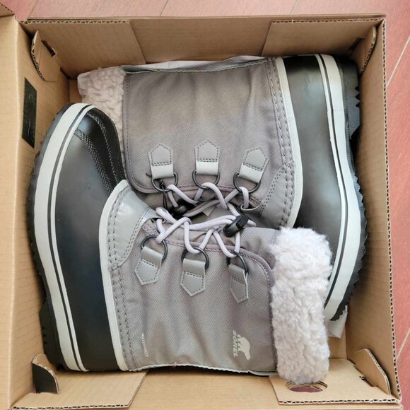 Sorel YOOT PAC Nylon Youth Waterproof Boot - Quarry Dove - Picture 2 of 6